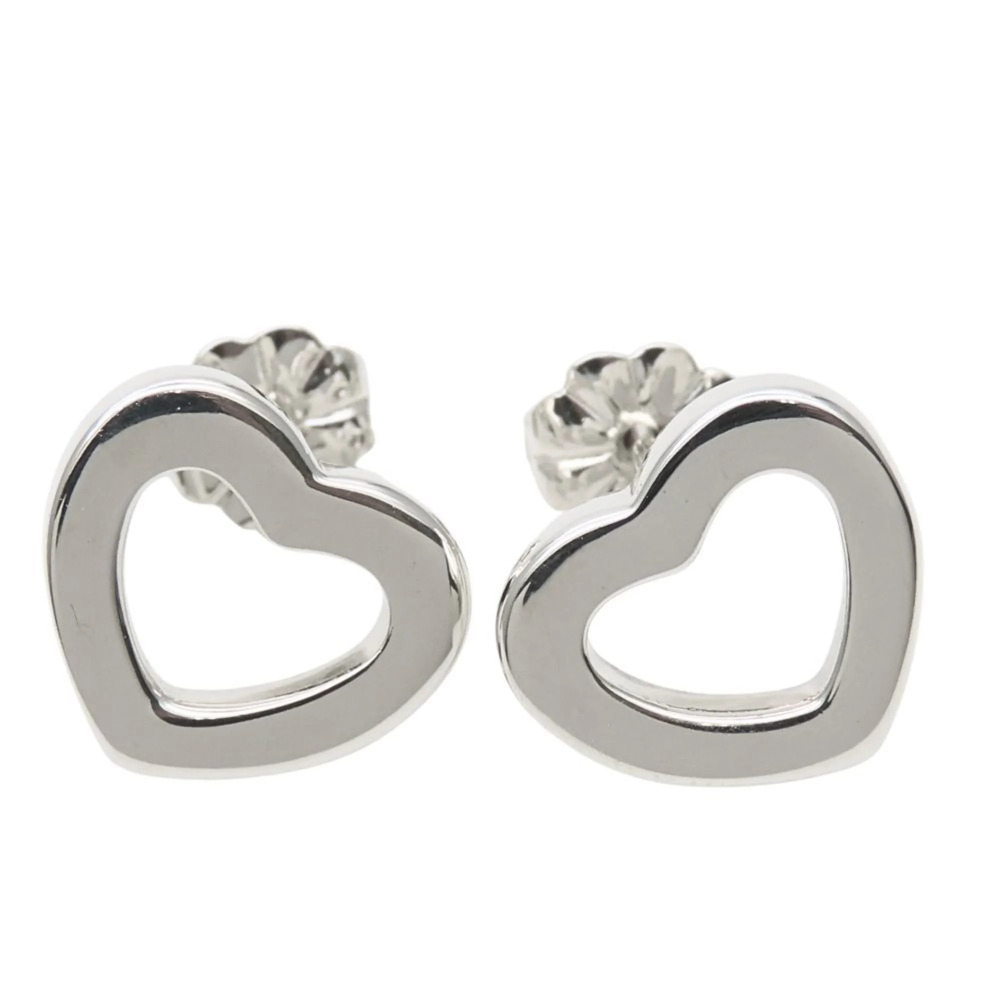 TIFFANY Authentic Silver Heart Earrings - Picture 11 of 11